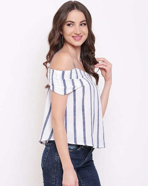 Striped Off-Shoulder Top (Image - 2)