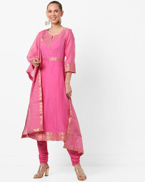 biba pink kurta