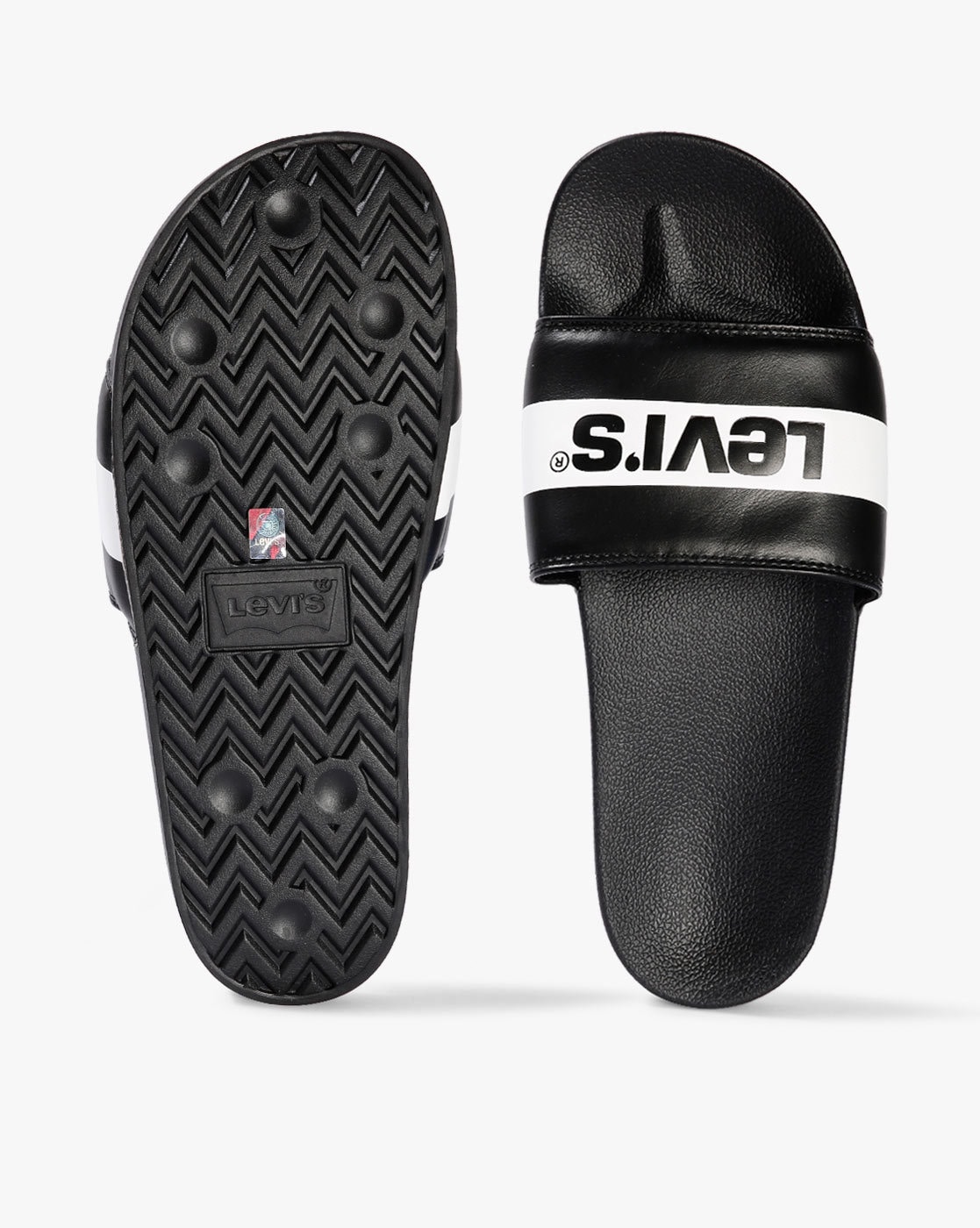 Buy Black Flip Flop Slippers for Men by LEVIS Online Ajio