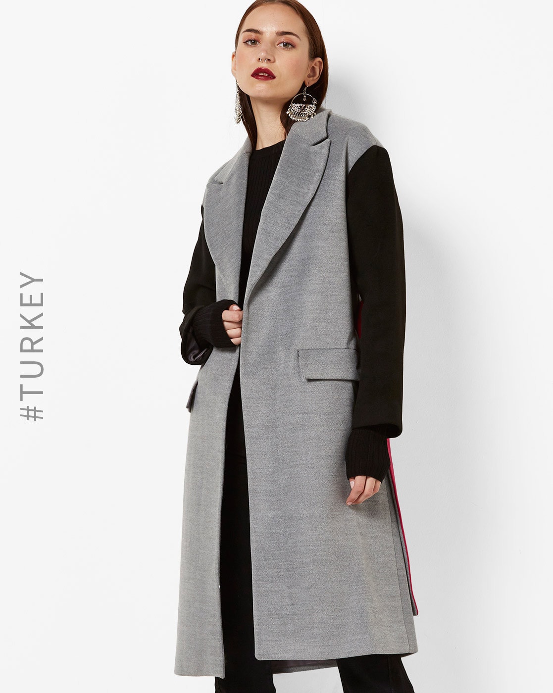 Grey sleeveless coat best sale