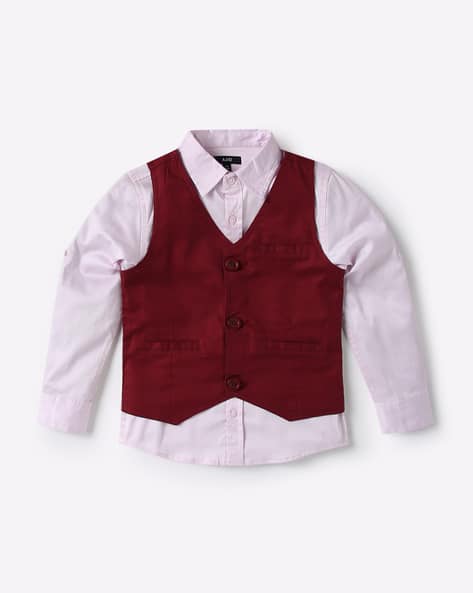 Full-Sleeves Shirt with Waistcoat