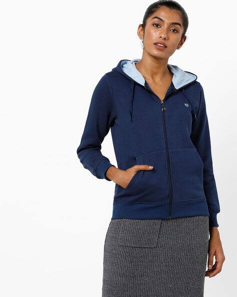 dark blue hoodie womens
