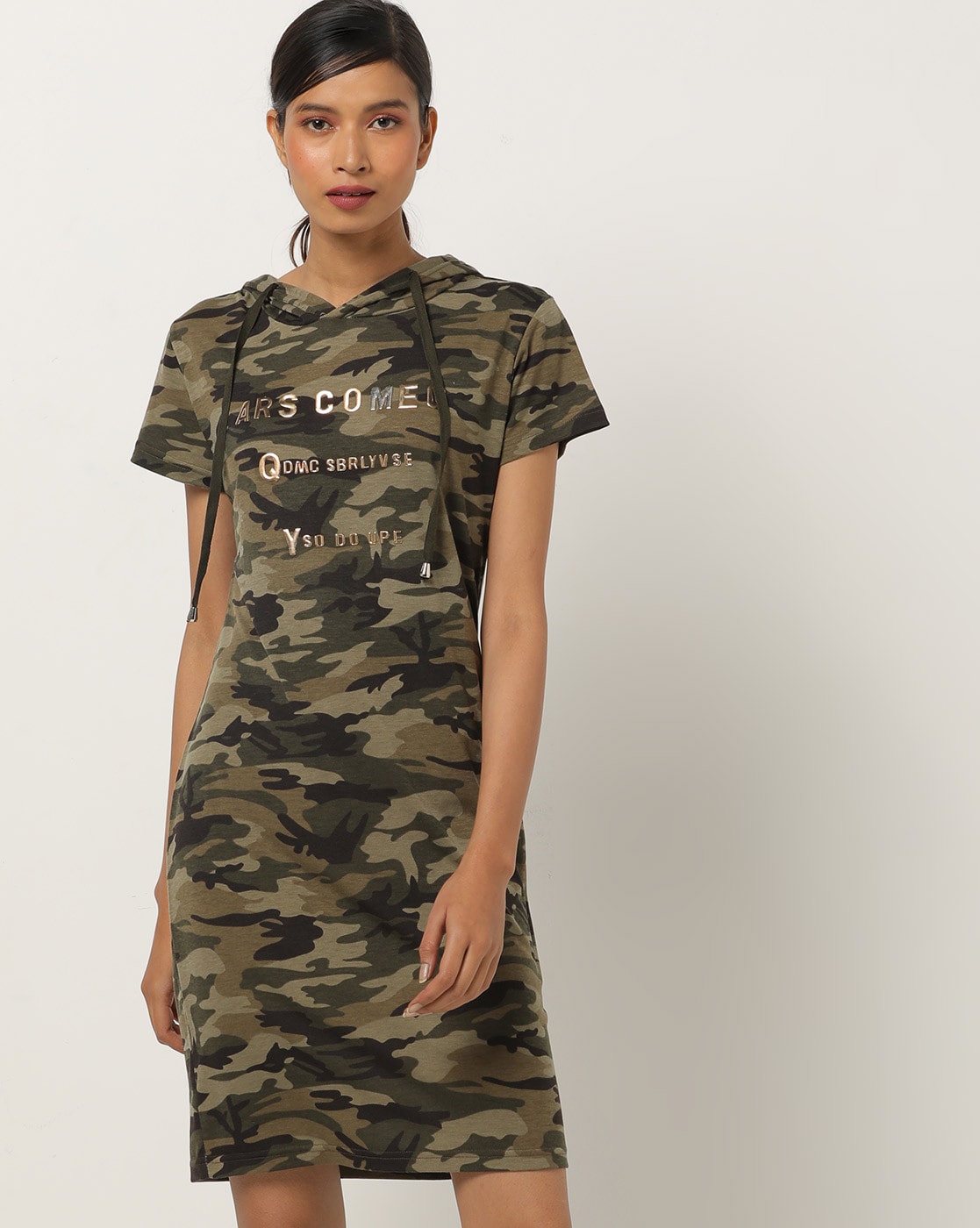 camouflage t shirt dress womens