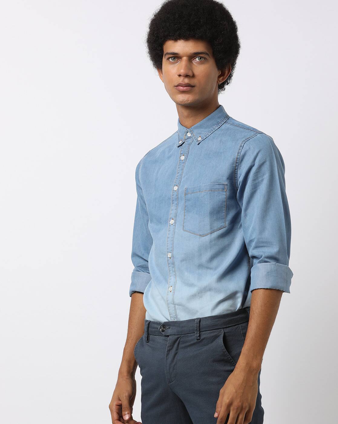 Buy Blue Shirts For Men By Hubberholme Online Ajio Com