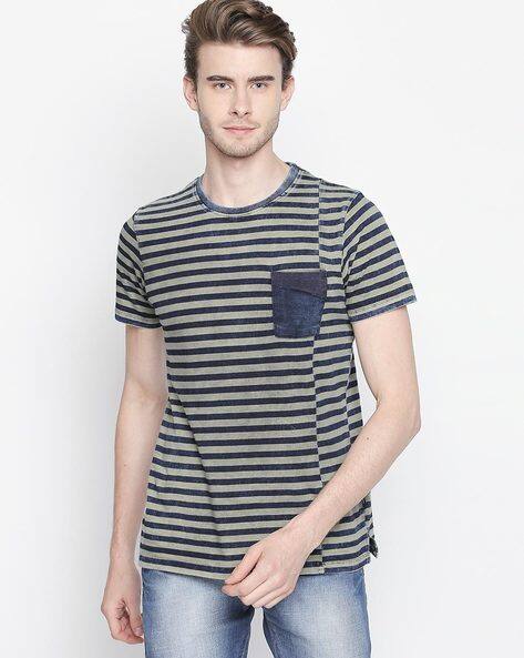 Buy Blue Tshirts for Men by DISRUPT 