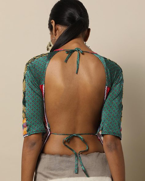 Backless Blouse