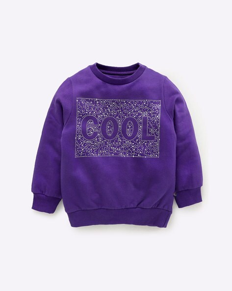 girls purple sweatshirt