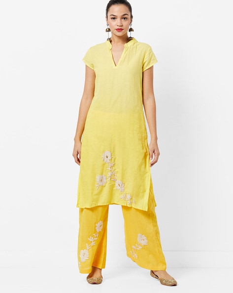 yellow brand kurta