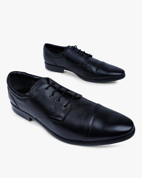 ruosh black formal shoes