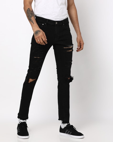 Jack & Jones Mens New Skinny Fit Denim Zip Fly Stretch Jeans Liam Blue Dark  Blue | eBay