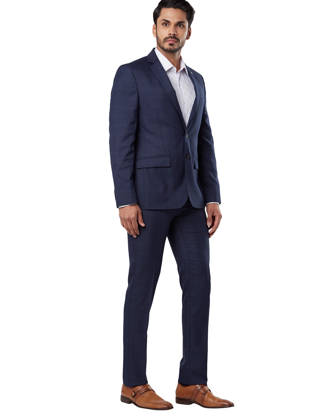 raymond dark blue suit