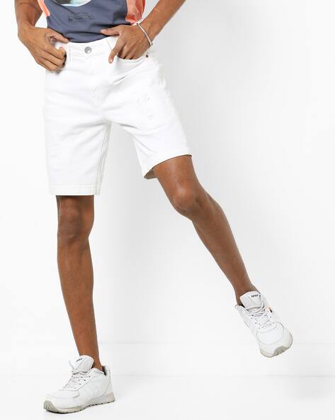 Buy White Shorts \u0026 3/4ths for Men by 