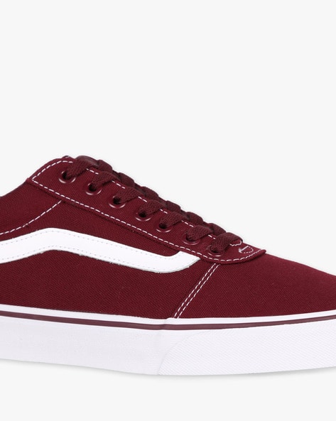 maroon shoes vans