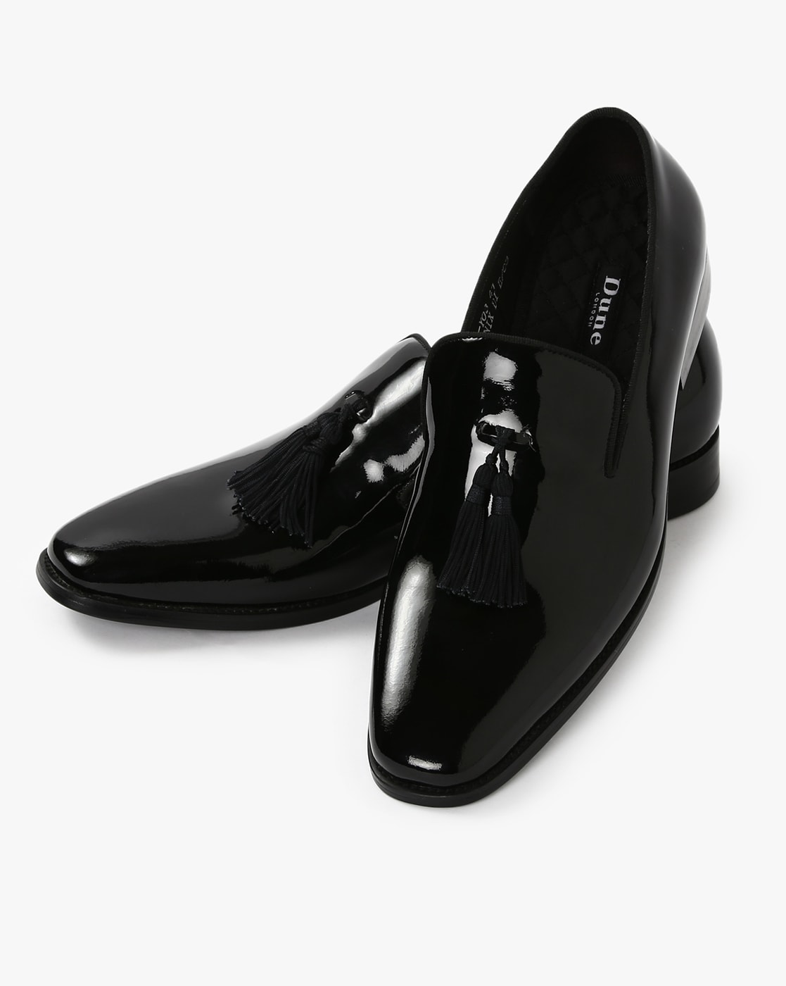 dune patent loafers