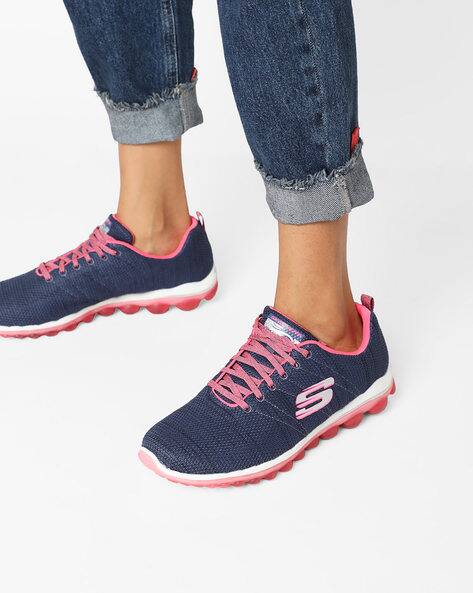 Skech-Air Chapter Textured Low-Top Lace-Up Shoes