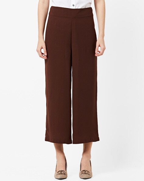 ATM Anthony Thomas Melillo Women's Leather Cropped Flare Pant - Chocolate