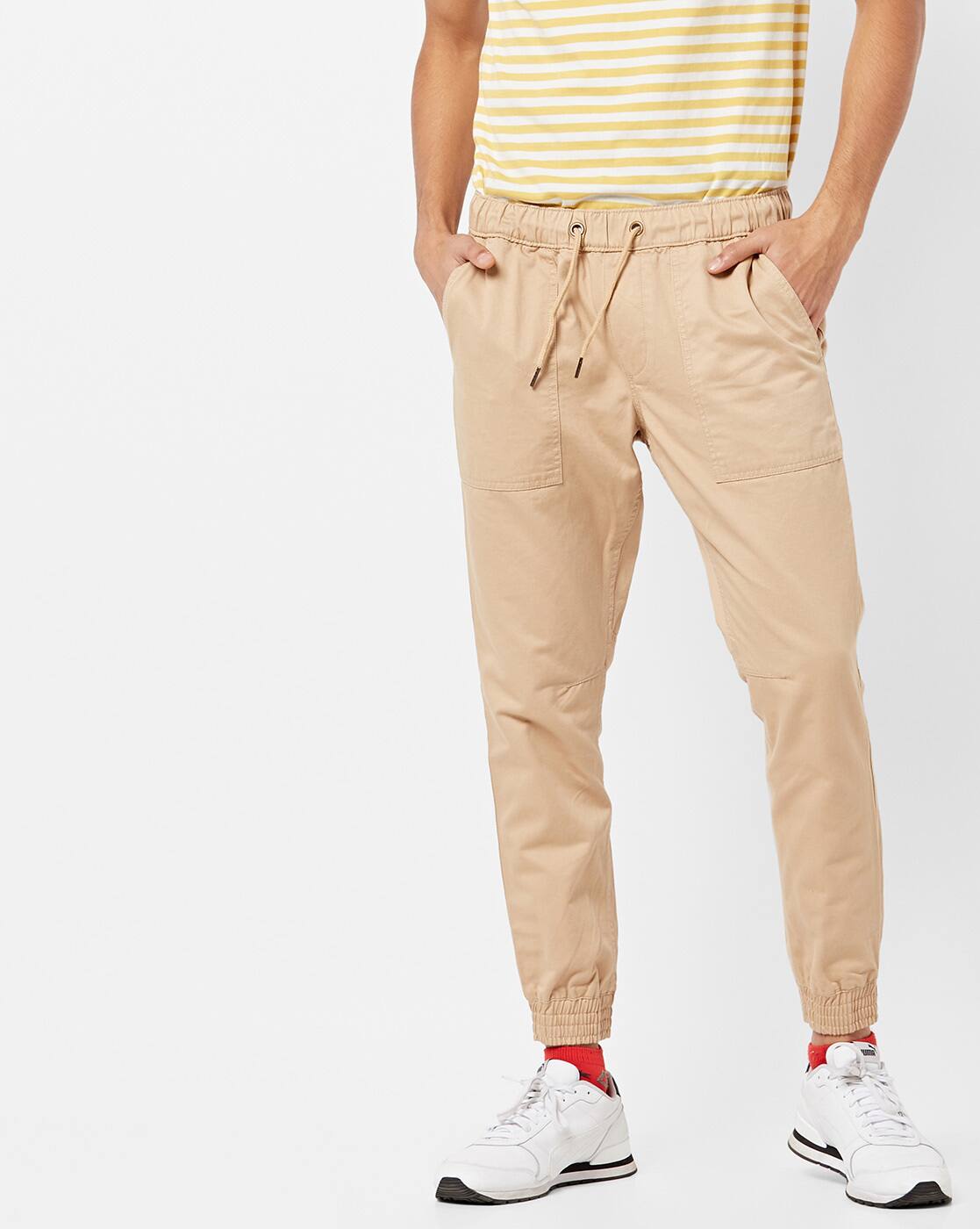 Beige Trousers \u0026 Pants for Men by AJIO 