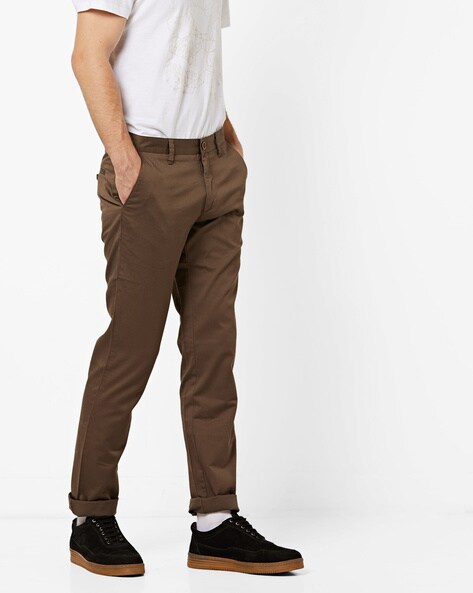 Buy Brown Trousers & Pants for Men by Wills Lifestyle Online