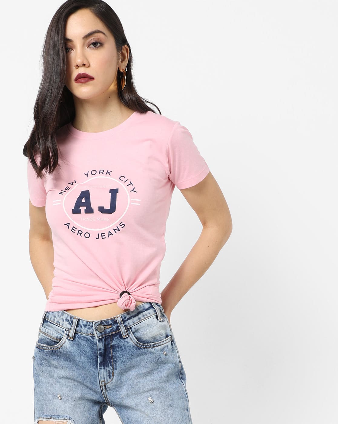 denim t shirts for women