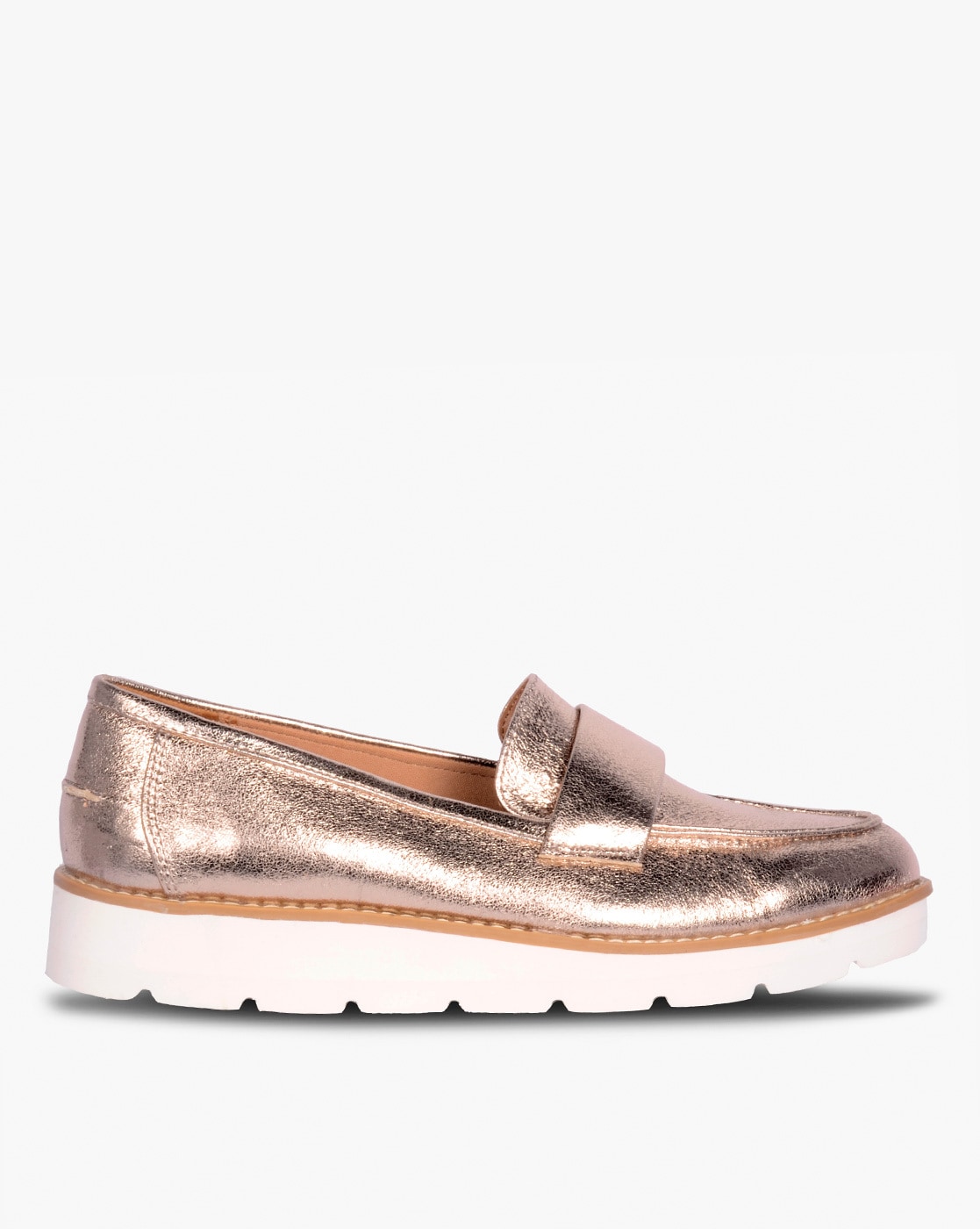 steve madden gold loafers