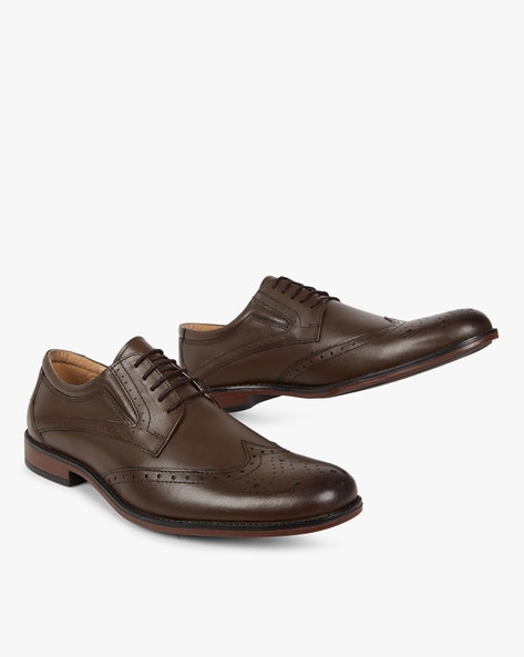 genuine leather derby shoes