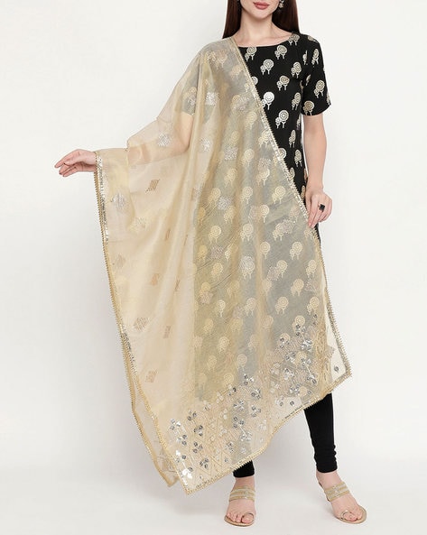 Dupatta with Embellished Border Price in India