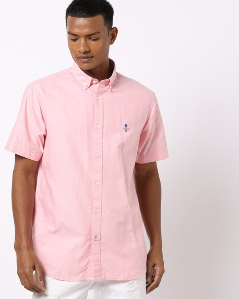 Buy Pink Shirts for Men by Giordano Online Ajio