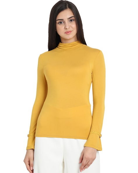Yellow Tops for Women by Cover Story 