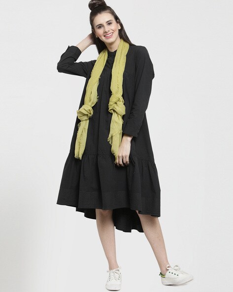 Textured Stole with Raw Edges Price in India