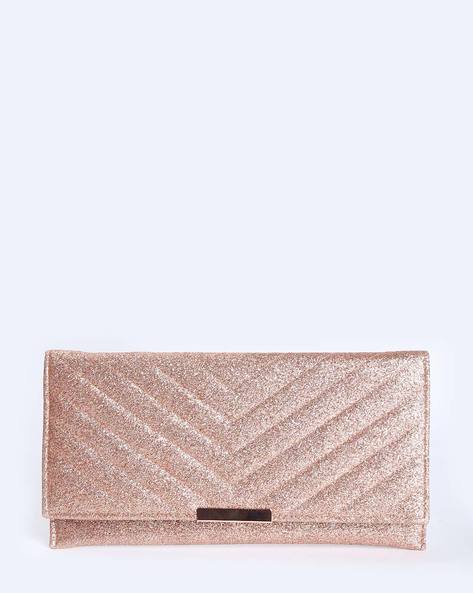 kelly glitter clutch bag