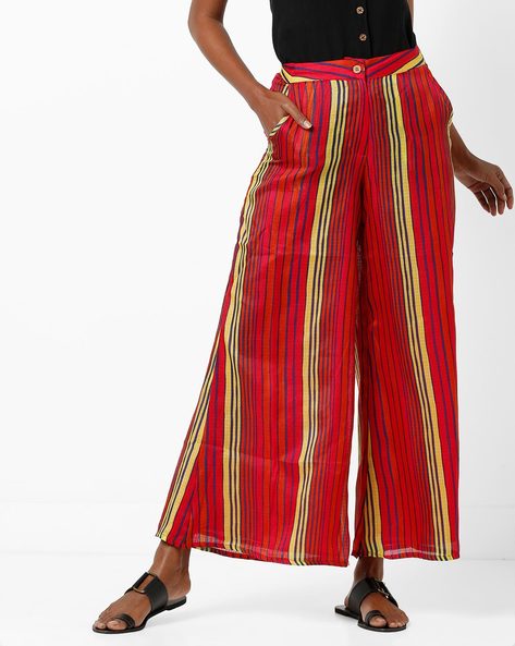 red striped palazzo pants