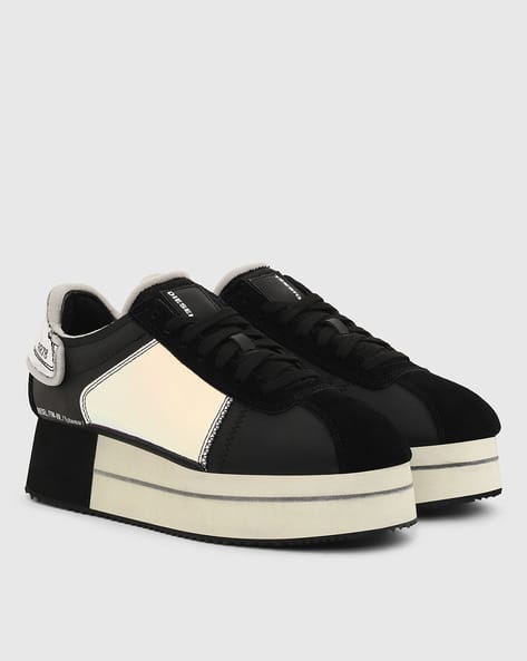 High Top Sneakers Diesel Plateau Sneaker Buy Black Casual Shoes