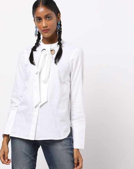 Modernisere prik bevæge sig Buy White Shirts for Women by Vero Moda Online | Ajio.com