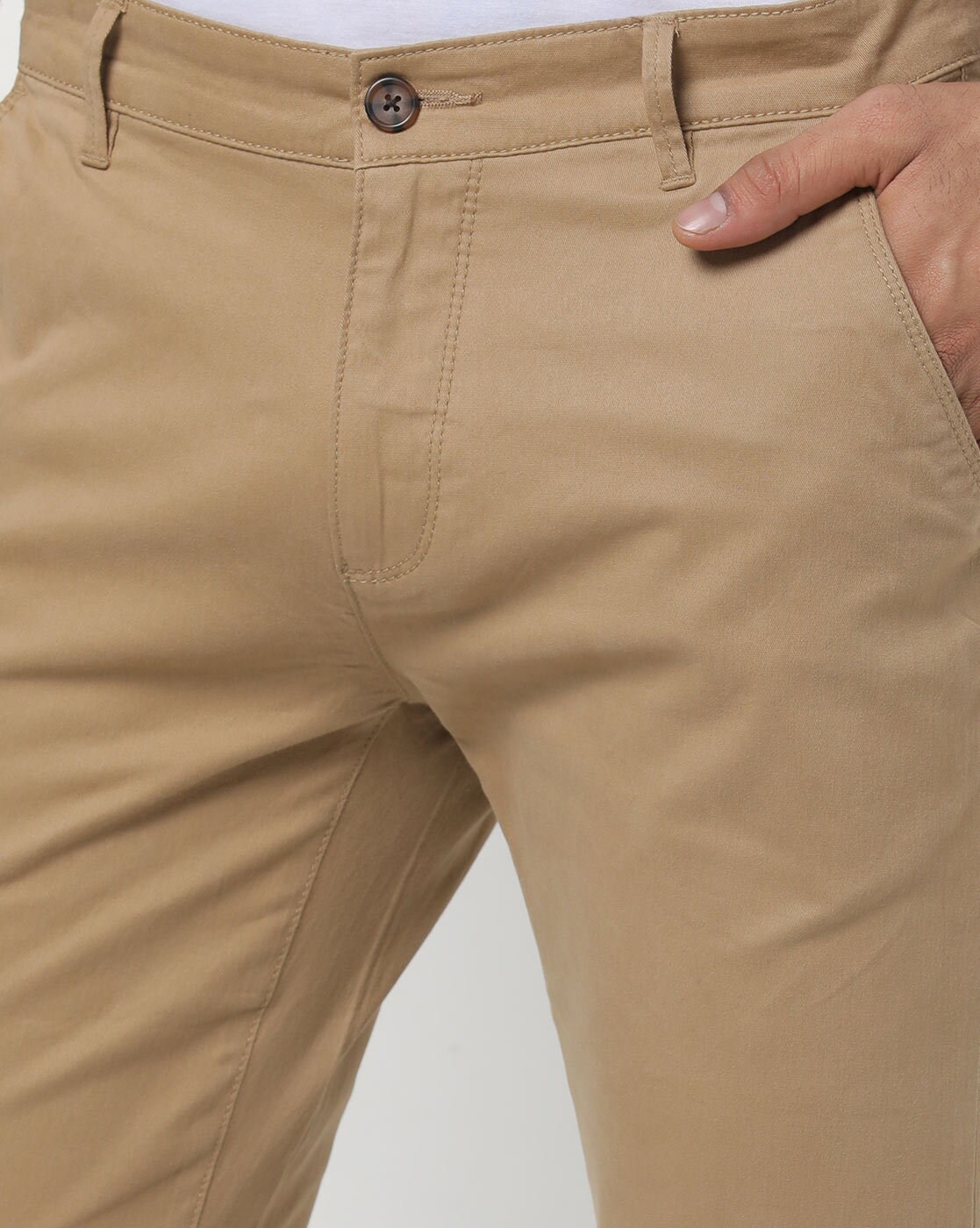 Buy Tan Brown Trousers & Pants for Men by AJIO Online