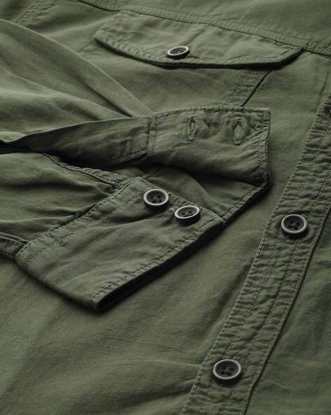 Buy Olive Green Shirts for Men by iVOC 
