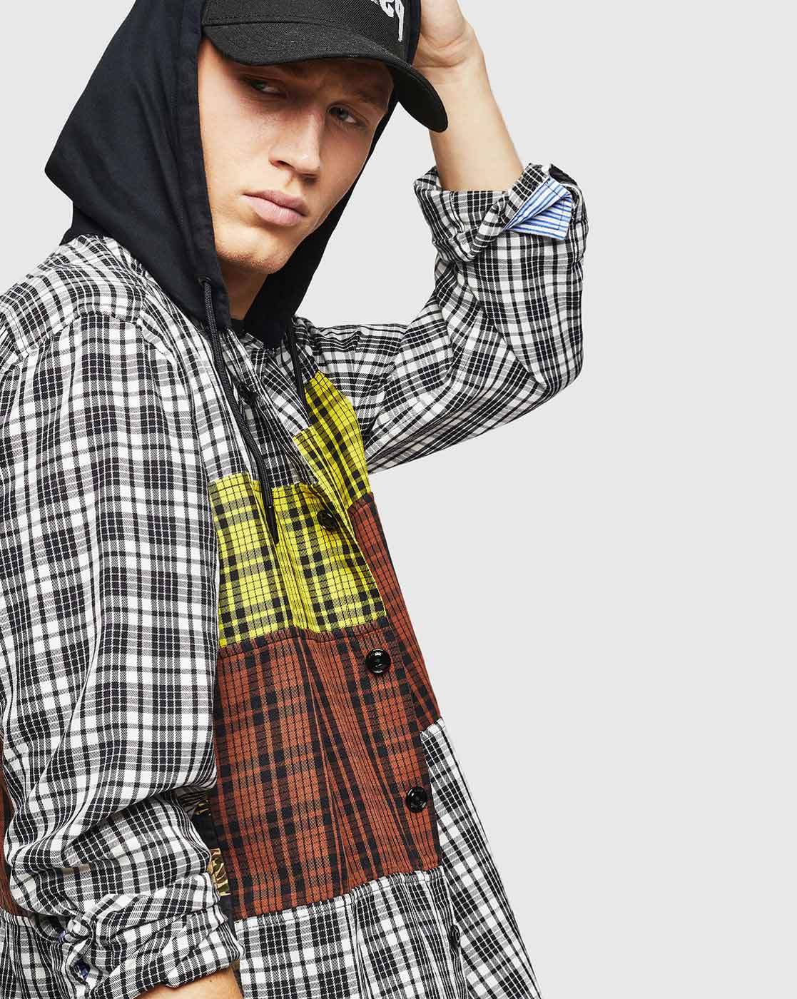 diesel hooded shirt