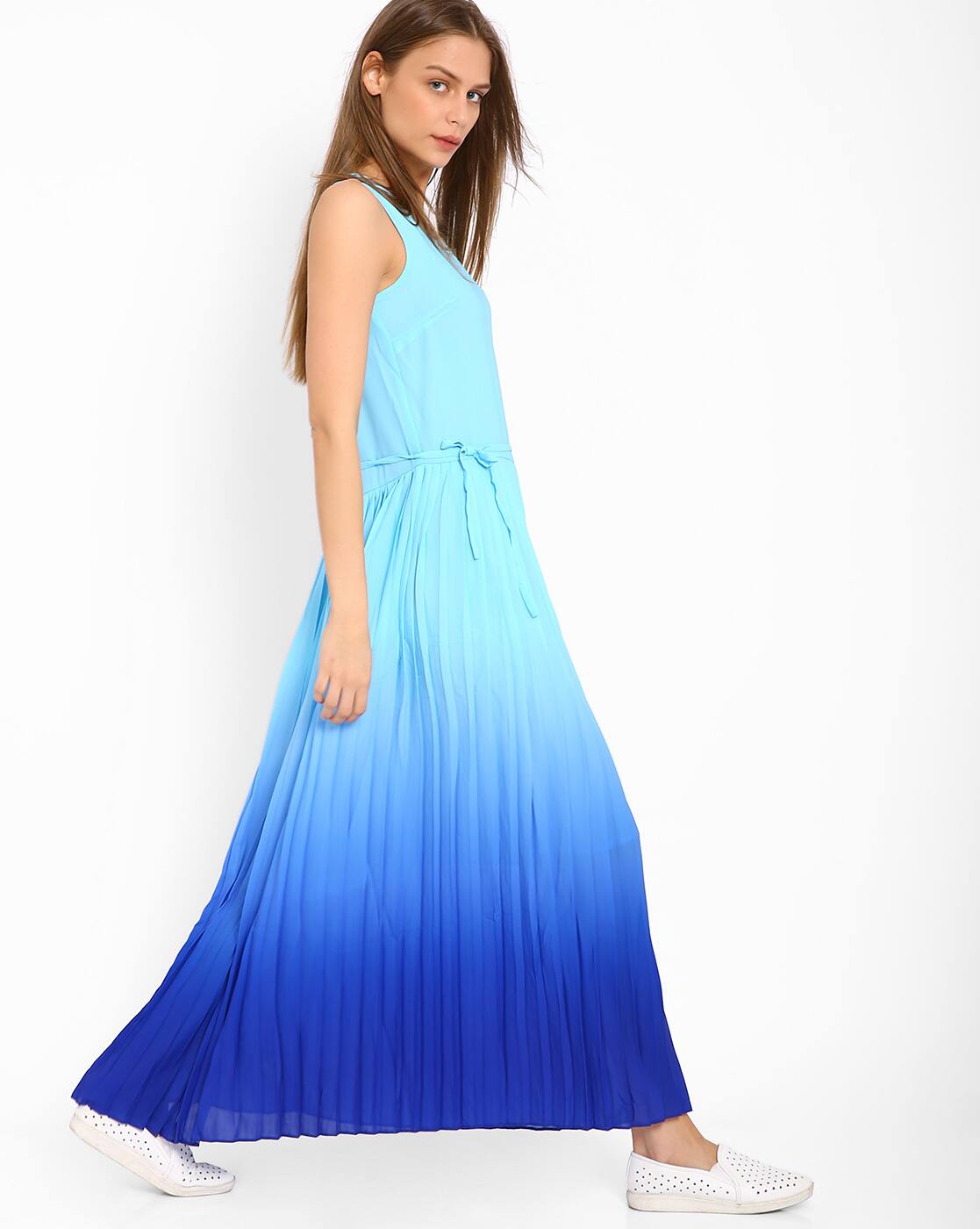 black and blue ombre dress
