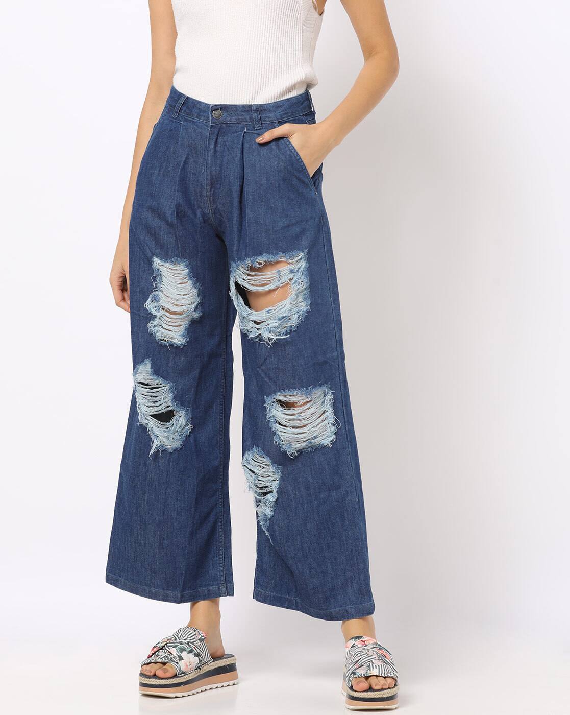 Buy Blue Jeans Jeggings For Women By Freakins Online Ajio Com
