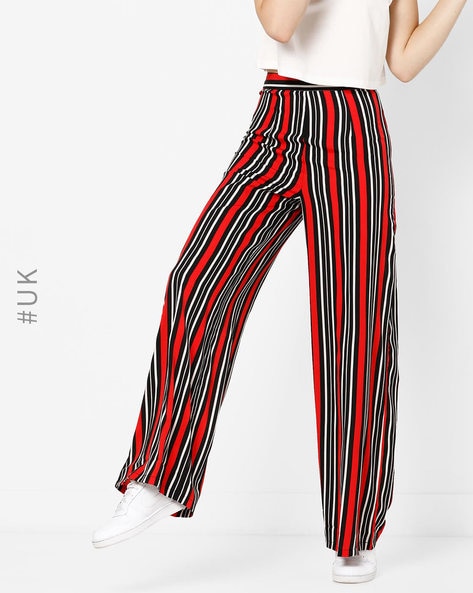 Buy Red  Black Trousers  Pants for Women by INFLUENCE Online  Ajiocom