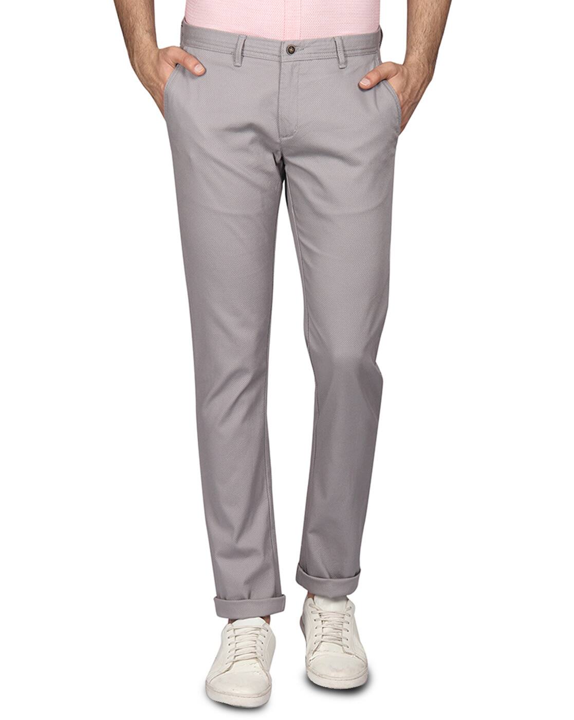 skinny fit grey trousers