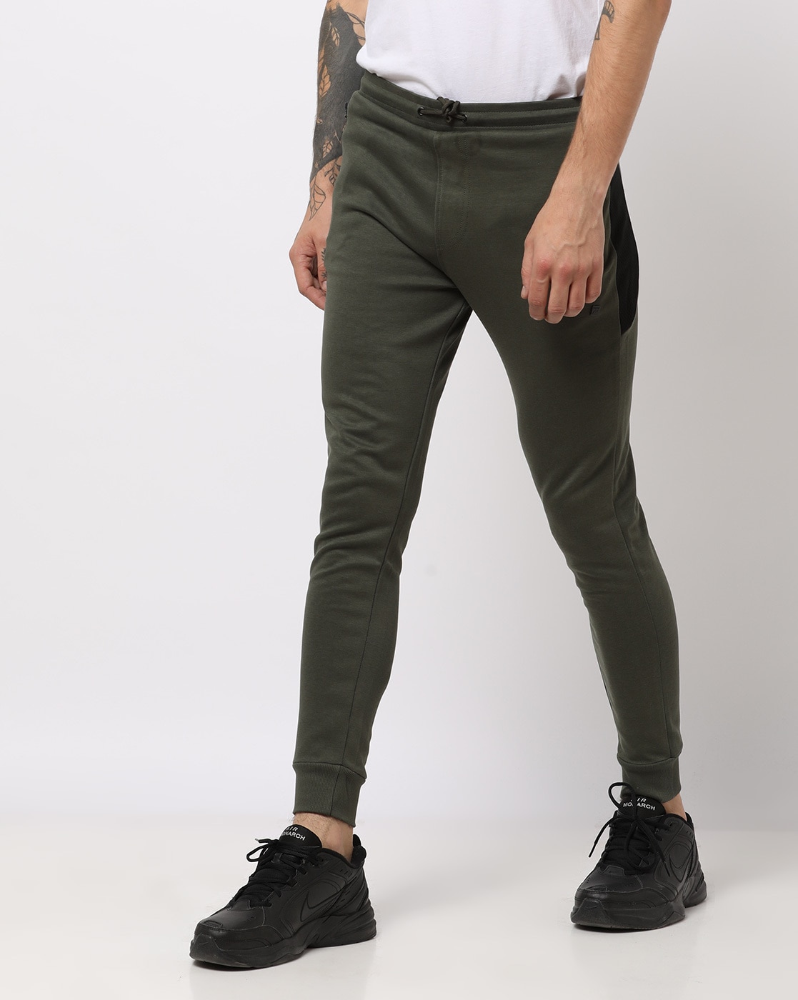 joggers with mesh panels