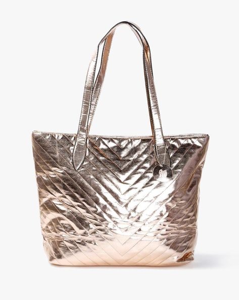 rose gold tote bag