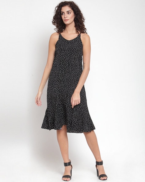 ajio black dress