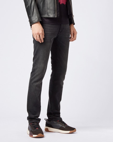 hugo boss mens black skinny jeans