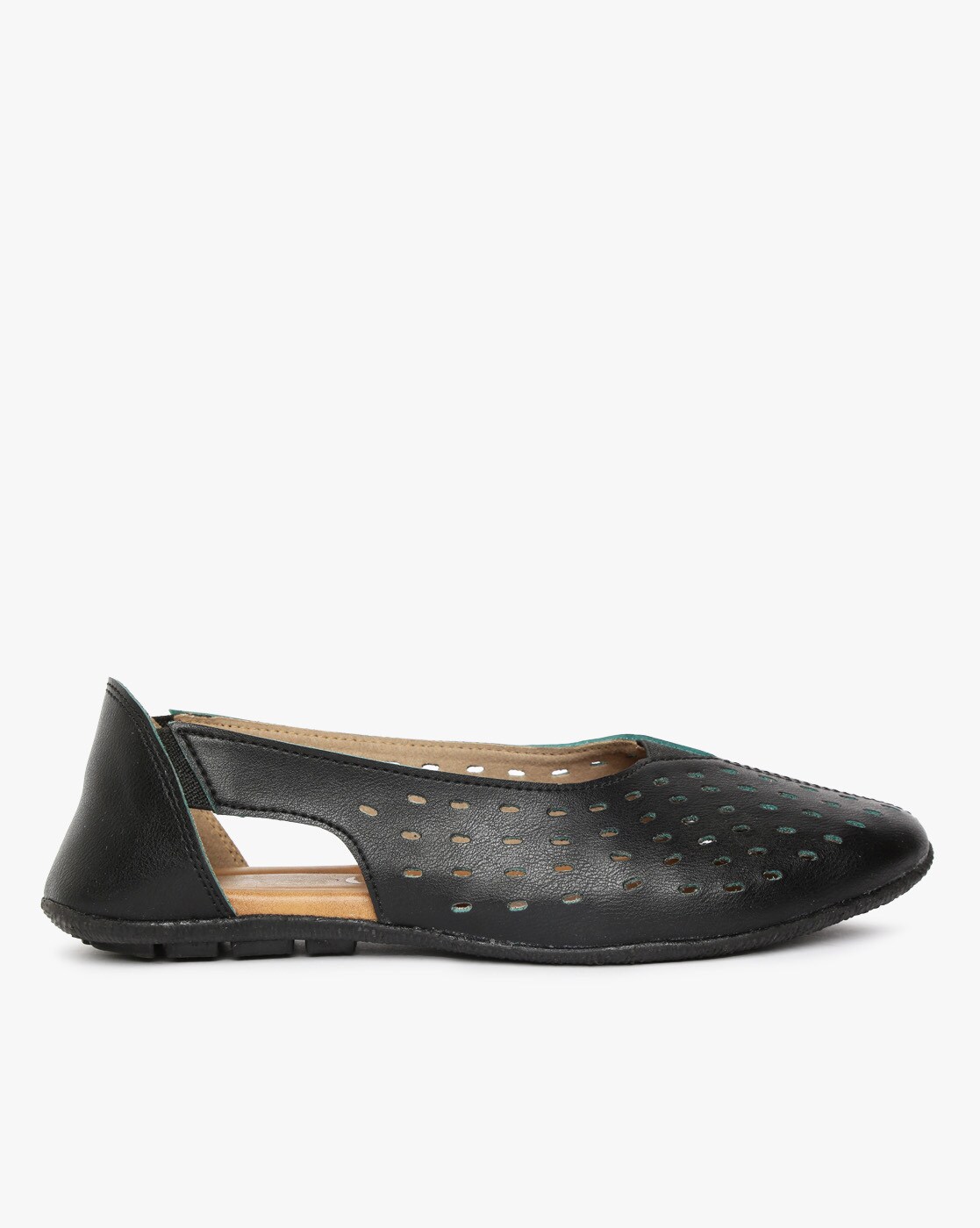 women's perforated slip on shoes