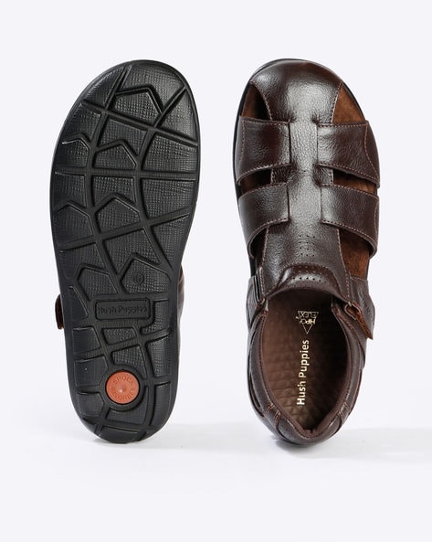 Fit Leather Sandals in Black | Hush Puppies