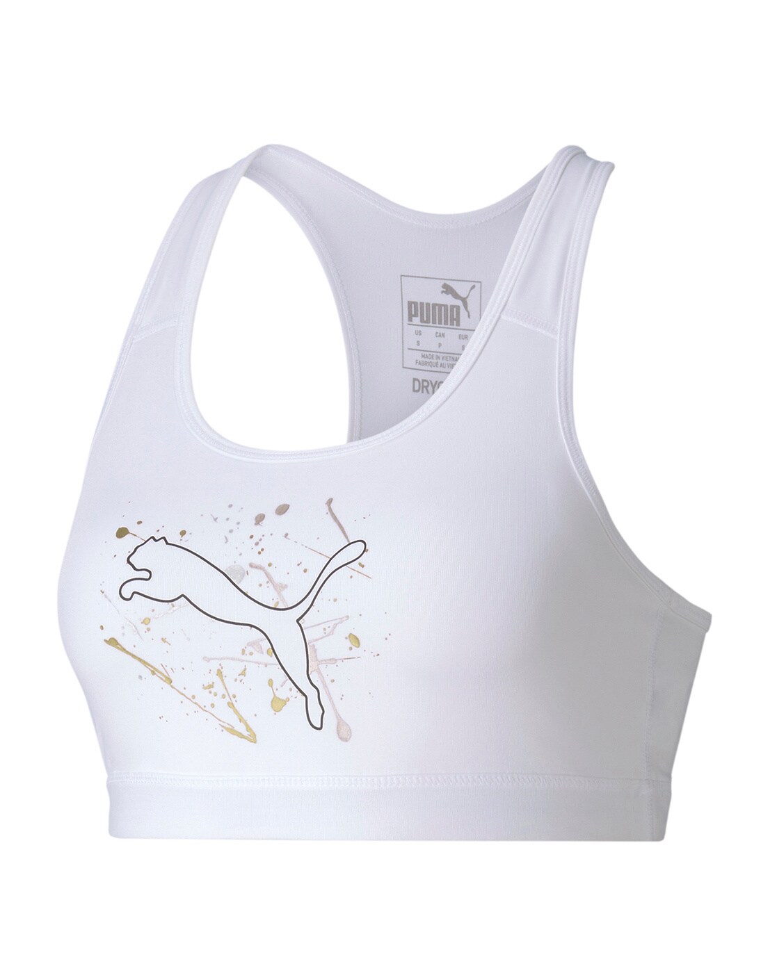 puma sports bra white