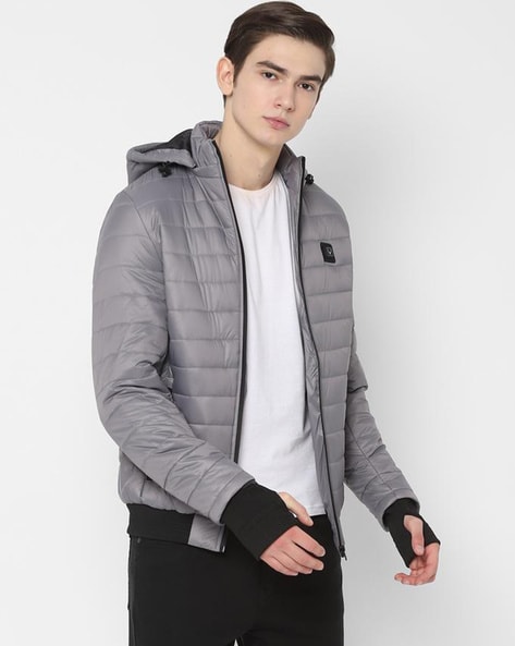 Allen Solly Solid Hooded Padded Jacket - Price History