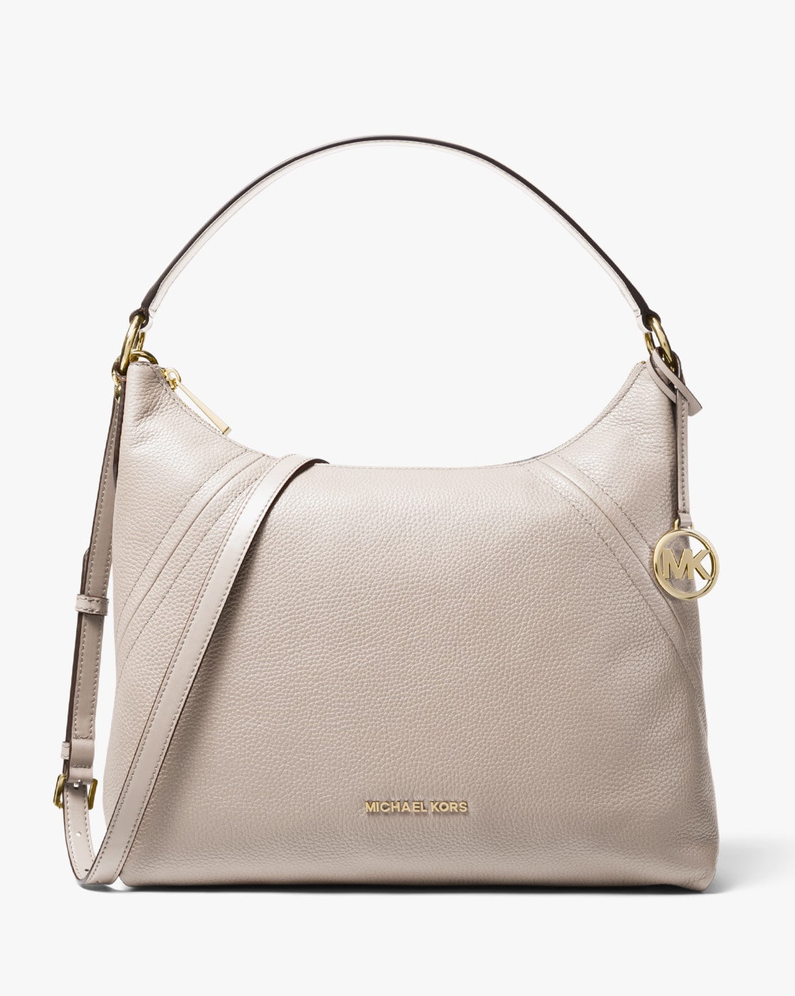 Buy Michael Kors Aria Large Hobo Bag | Sand Brown Color Women | AJIO LUXE