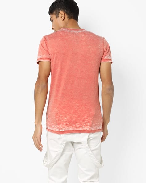 Graphic Print T-shirt with Washed Effect (Image - 3)